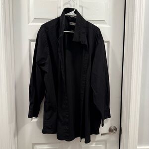 Pierre Cardin Men’s Black Button Up dress shirt size 3xl